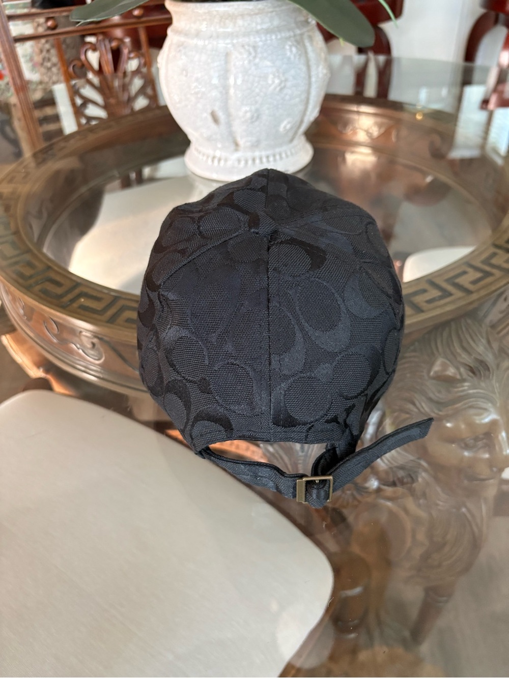 🖤🖤COACH BLACK SIGNATURE JACQUARD BASEBALL CAP! UNISEX!🖤🖤 - Picture 2 of 5